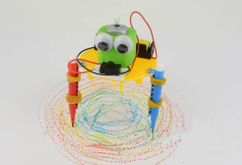 Doodling Bot STEM Kit – Vibration & Motion Science Kit for Kids Grades 2-8