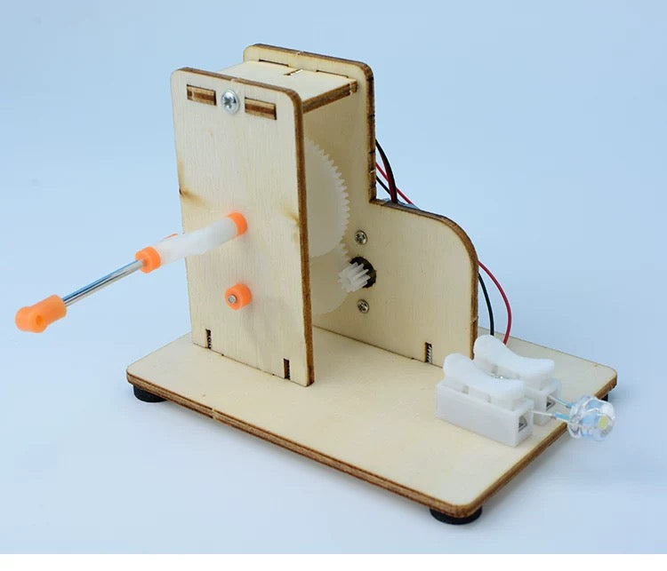 Hand-Cranked Generator STEM Kit – Energy Conversion Science Kit for Kids Grades 4-5