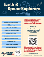 Earth & Space Explorers at Notre Dame Elementary K-5th Grade Fall 2026