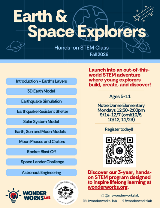 Earth & Space Explorers at Notre Dame Elementary K-5th Grade Fall 2026