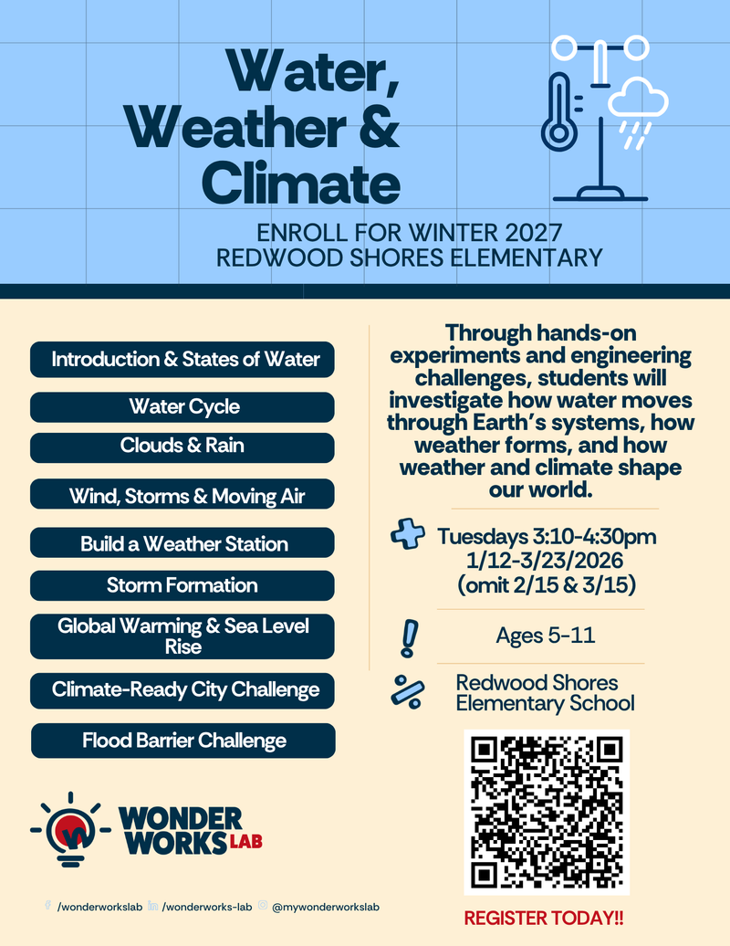 Water, Weather & Climate Redwood Shores Elementary Winter 2027